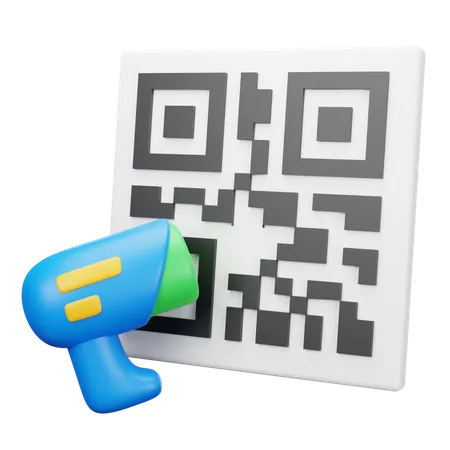 Analyse de code QR  3D Icon