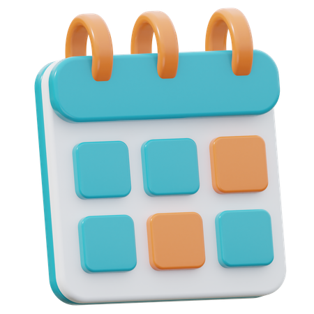 Schedule  3D Icon