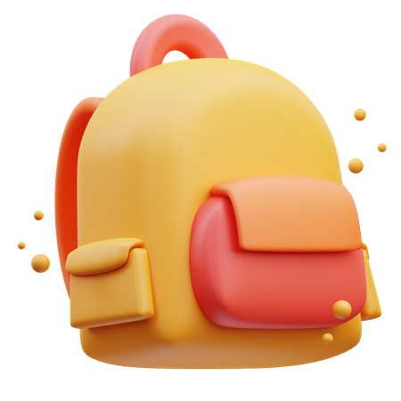 School Bag  3D Icon