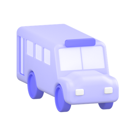 School Bus  3D Icon