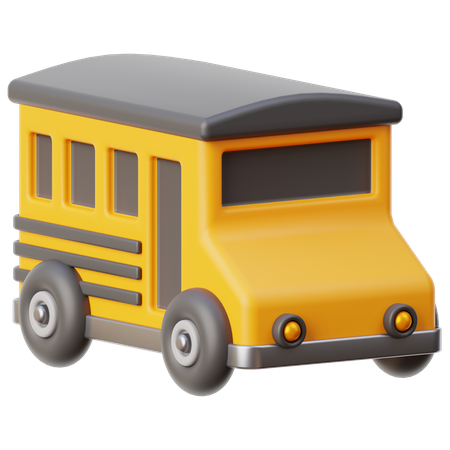 School Bus  3D Icon