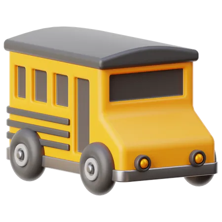 School Bus  3D Icon