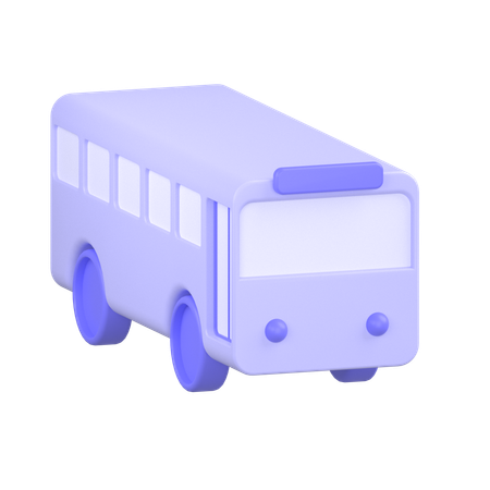 School Bus  3D Icon