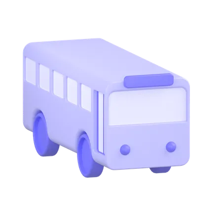 School Bus  3D Icon