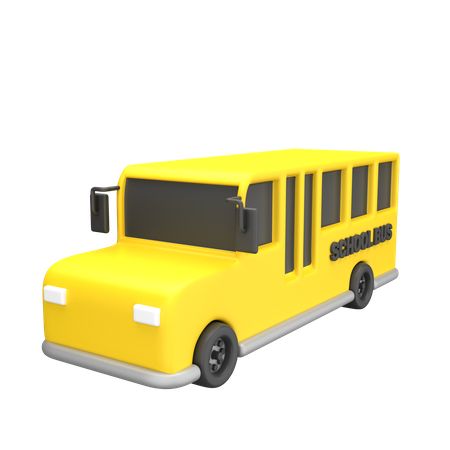 School Bus  3D Illustration