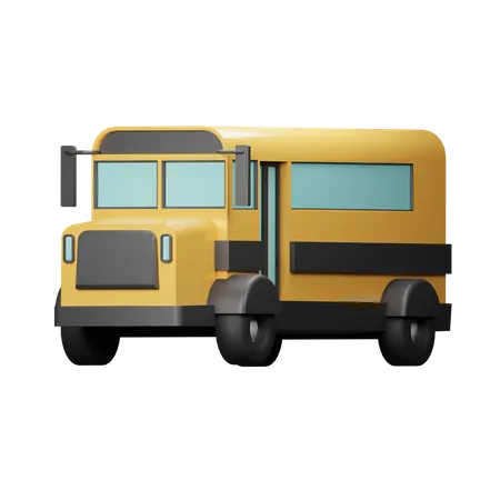 School Bus  3D Illustration