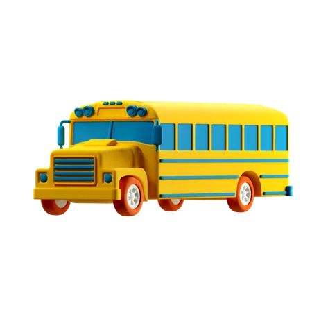 School Bus  3D Illustration