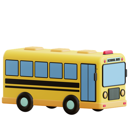 School Bus  3D Icon