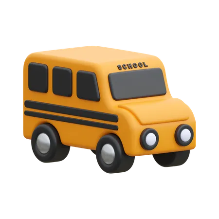 School Bus  3D Icon