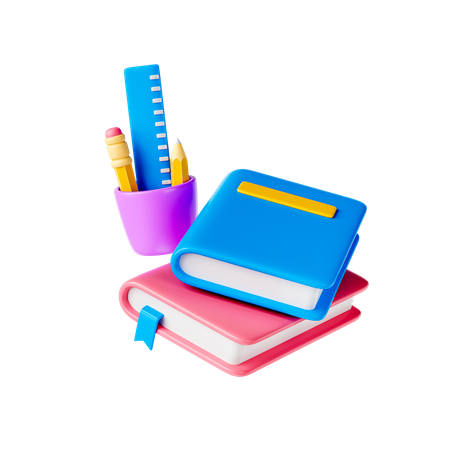 School Equipment  3D Icon