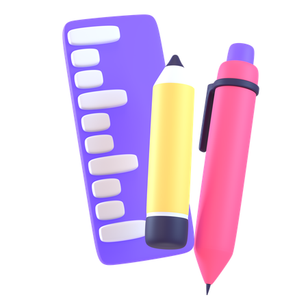 School Equipment  3D Icon