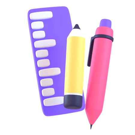 School Equipment  3D Icon