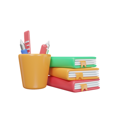 School Equipment  3D Icon