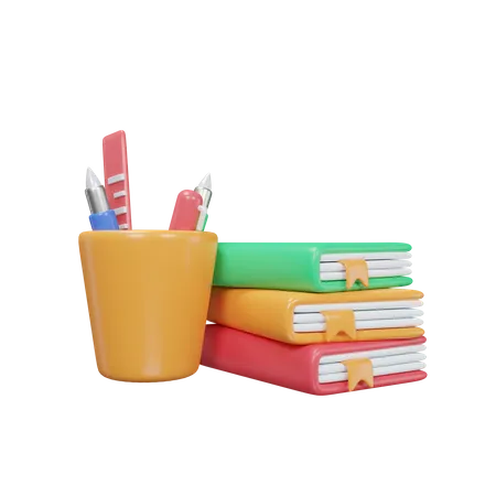 School Equipment  3D Icon