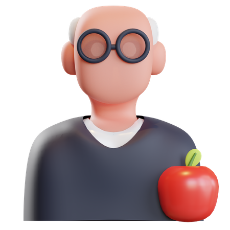 School Teacher  3D Illustration