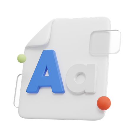 Schriftart  3D Icon