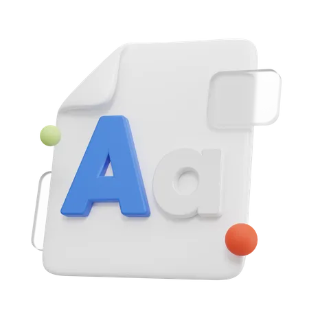 Schriftart  3D Icon