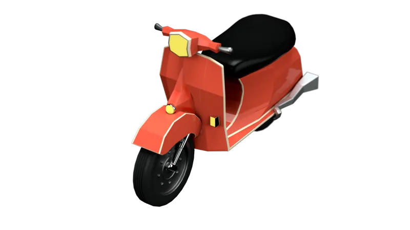 Scooter  3D Illustration