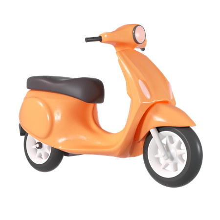 Scooter  3D Illustration