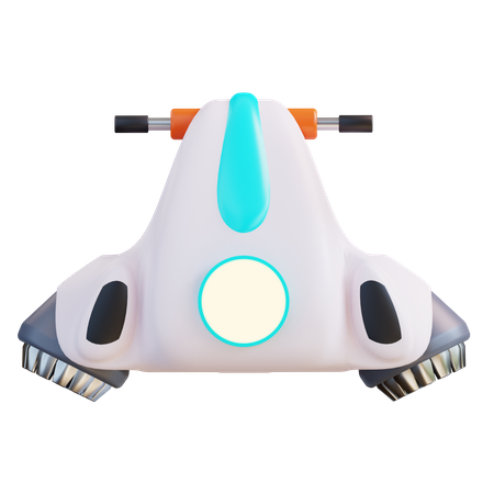 Scooter voadora  3D Icon