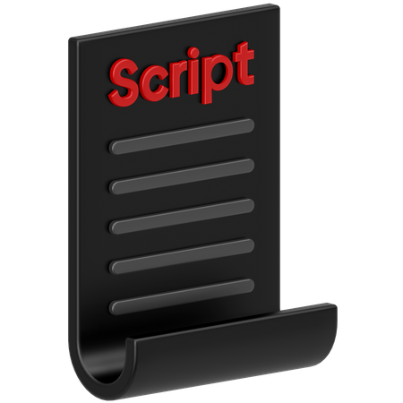 Script  3D Icon