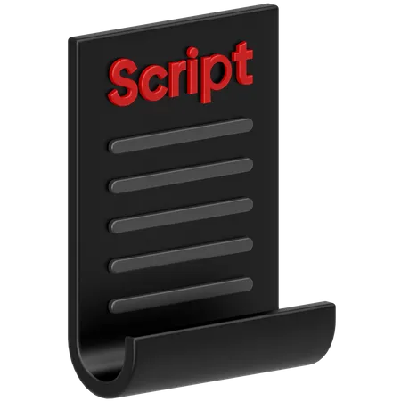 Script  3D Icon