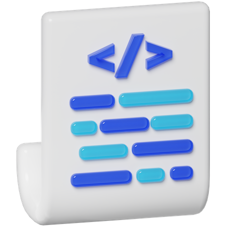 Script  3D Icon