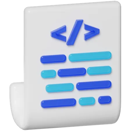 Script  3D Icon