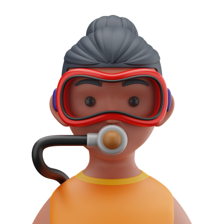 Scuba Diver  3D Icon