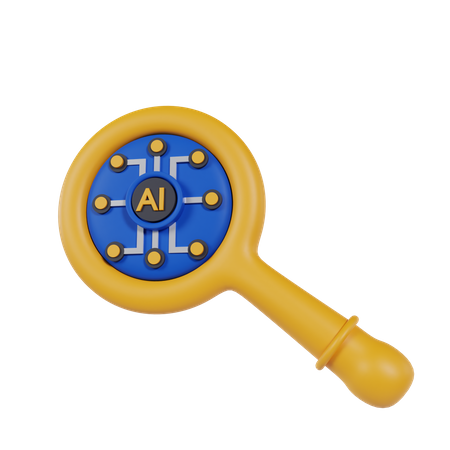 Search Ai  3D Icon