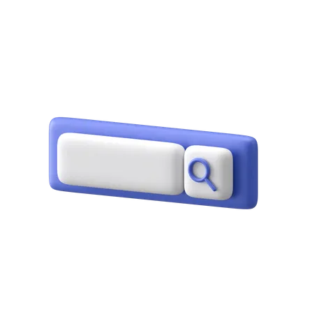 Search Bar  3D Illustration