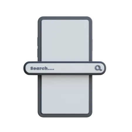 Search Bar  3D Icon