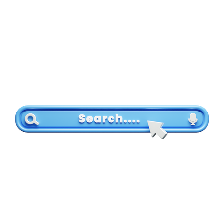 Search Bar  3D Icon