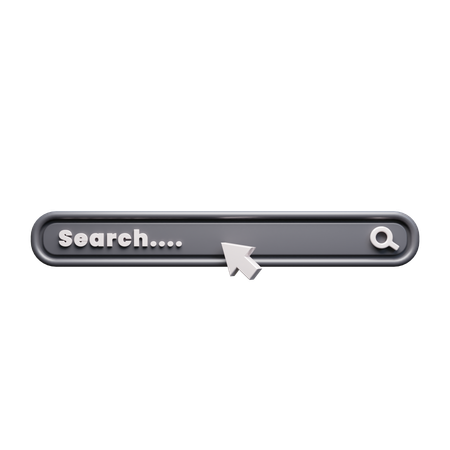 Search Bar  3D Icon