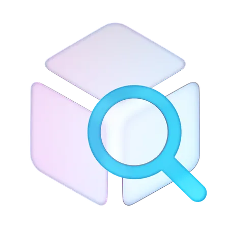 Search Block  3D Icon