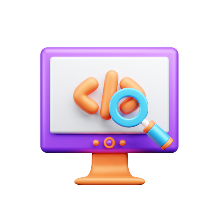 Search code  3D Icon