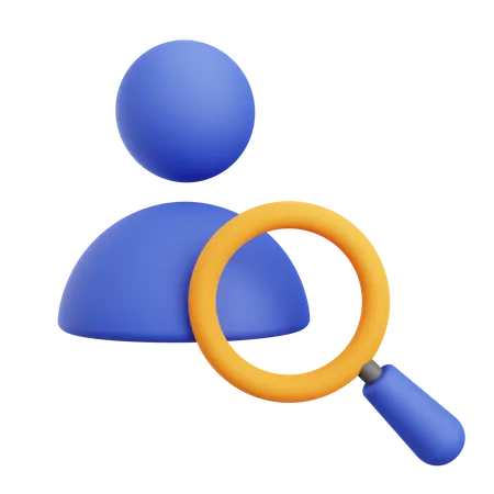 Search Employee  3D Icon