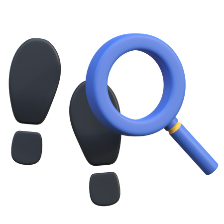 Search Footprint  3D Icon