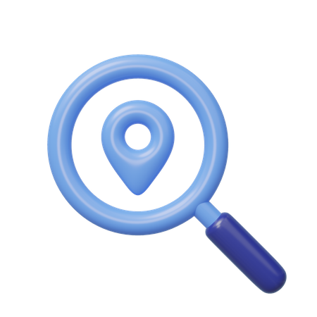 Search Location  3D Icon