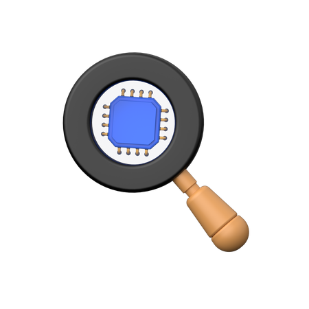 Search Processor  3D Icon