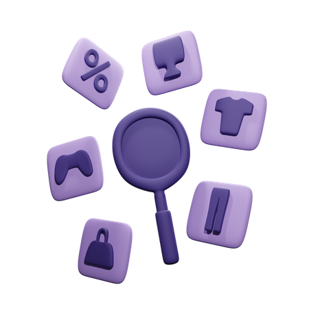 Search Product On E Commerce  3D Icon