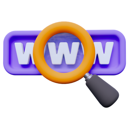 Search Web  3D Icon