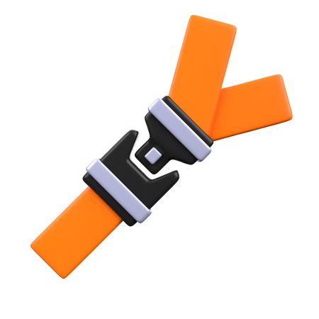 Seat Belt  3D Icon