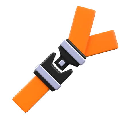 Seat Belt  3D Icon