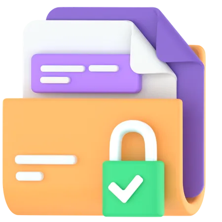 Secret folder  3D Icon