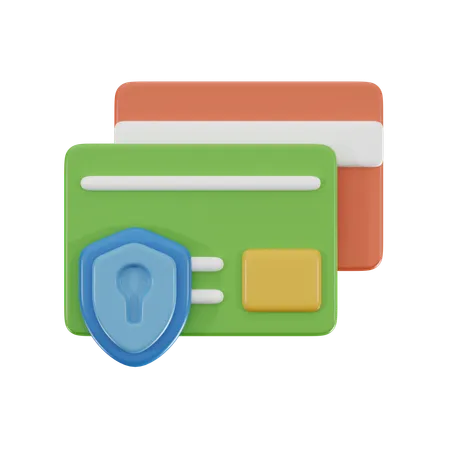 Secure Card  3D Icon