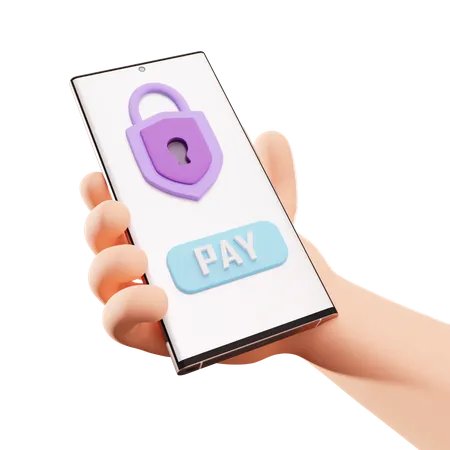 Secure Payment  3D Illustration