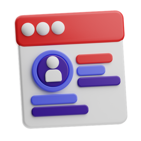 Secure Personal Data  3D Icon