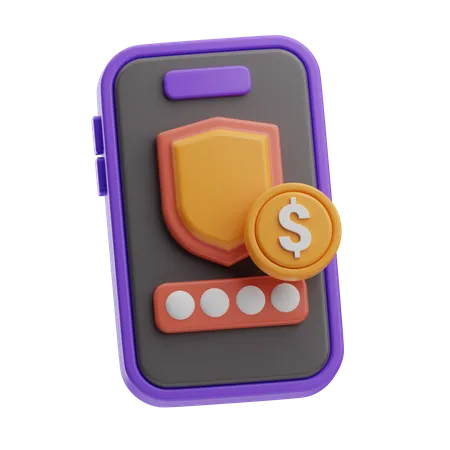 Secure Pin  3D Icon