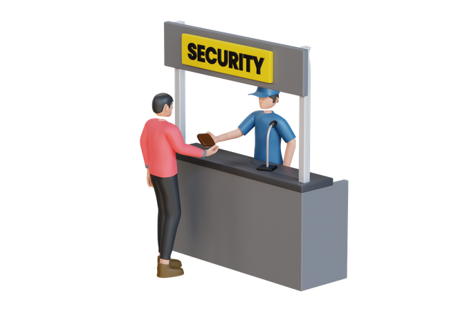 Security Guard  3D Icon